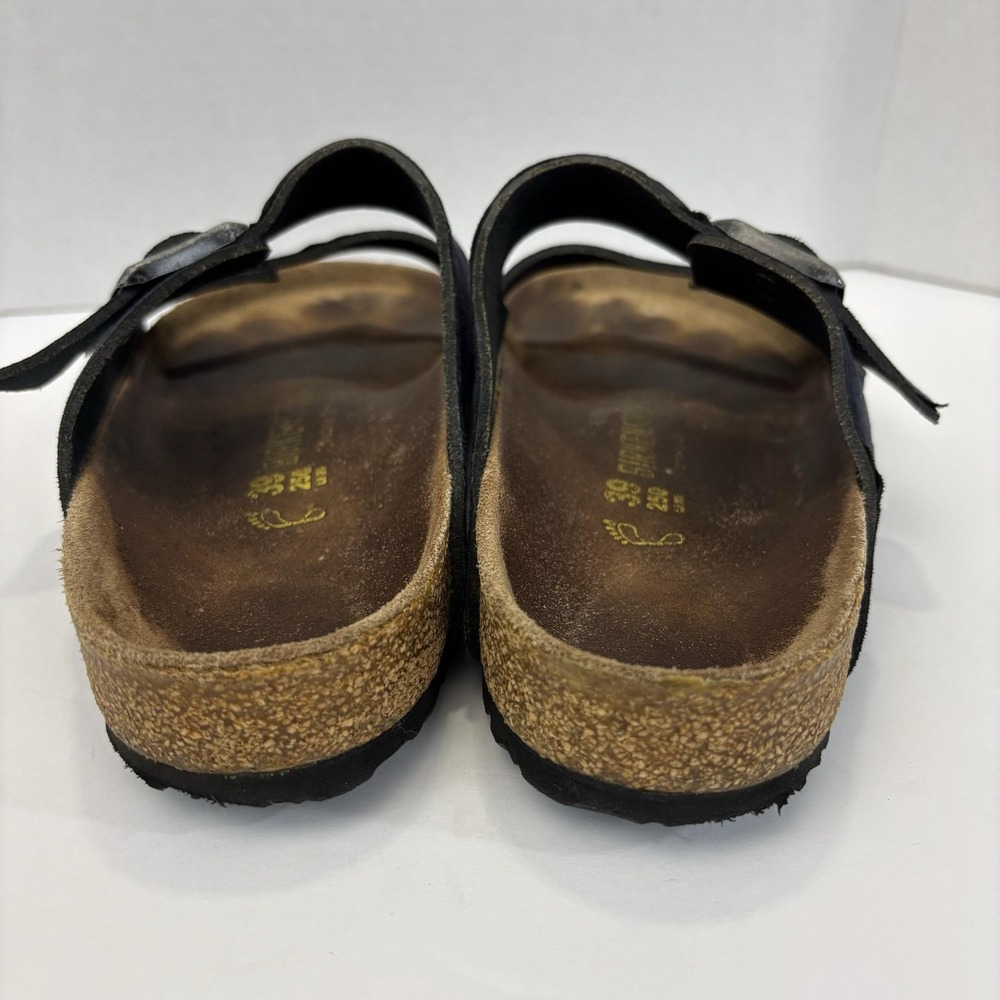 Birkenstock Arizona Sandals Womens 8 39 Blue Suede Shoes Comfort Cork Germany - Picture 10 of 13